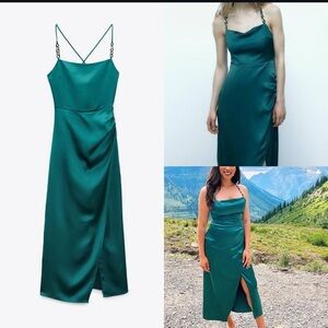 💚 SATIN LINGERIE STYLE DRESS